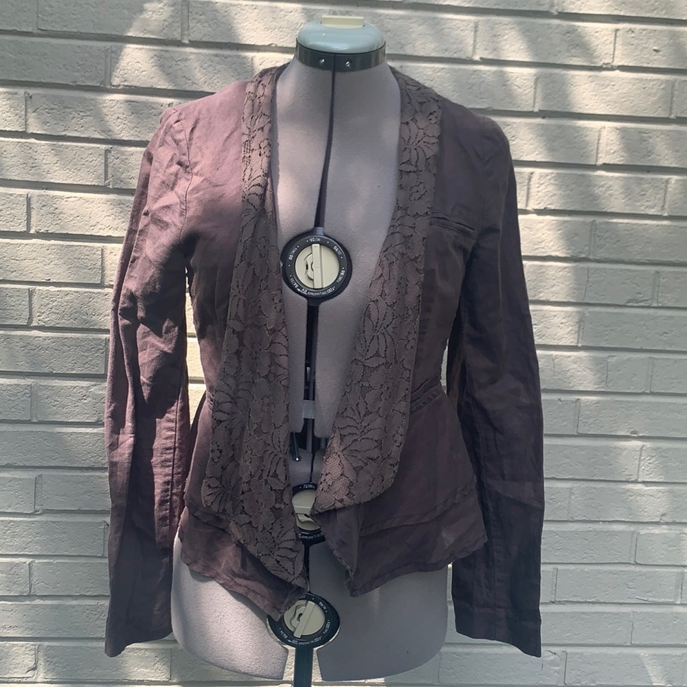 Free People Linen Blend Jacket